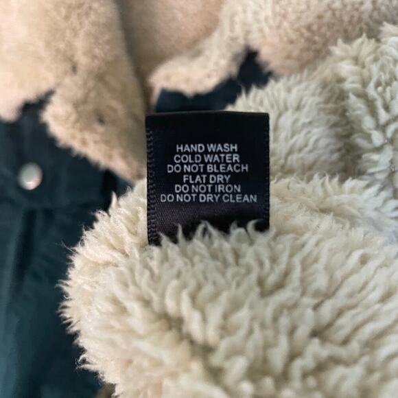 HYFVE Green Corduroy Jacket Sherpa Lined 70s Style Jacket Girls Size Large - Picture 6 of 7